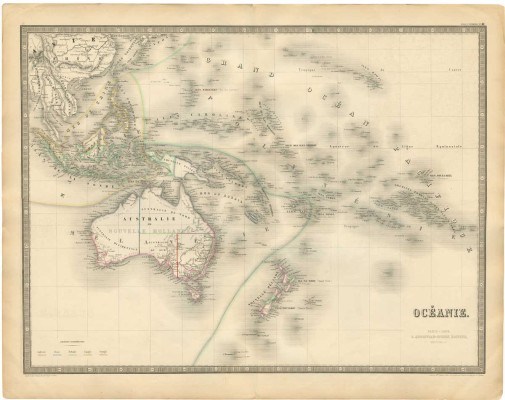 [Карта Океании. № 41. Париж: Андриво-Гужон, 1856]. Atlas Universal.
